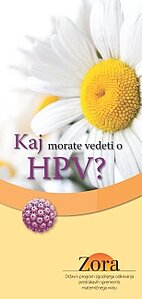 Informativna knjižica Kaj morate vedeti o HPV?